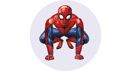 Un ballon en forme de Spider-Man.