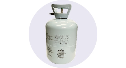 Une bonbonne d’hélium.