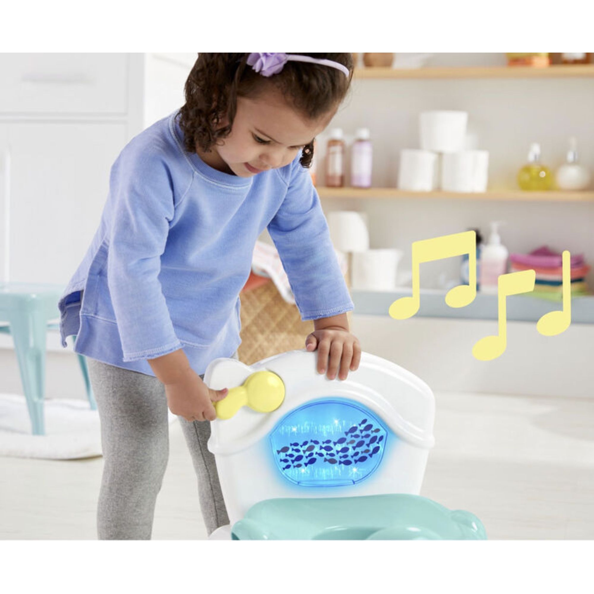 Fisher-Price Sea Me Flush Potty, Ages 1+ Front_Angled_Left