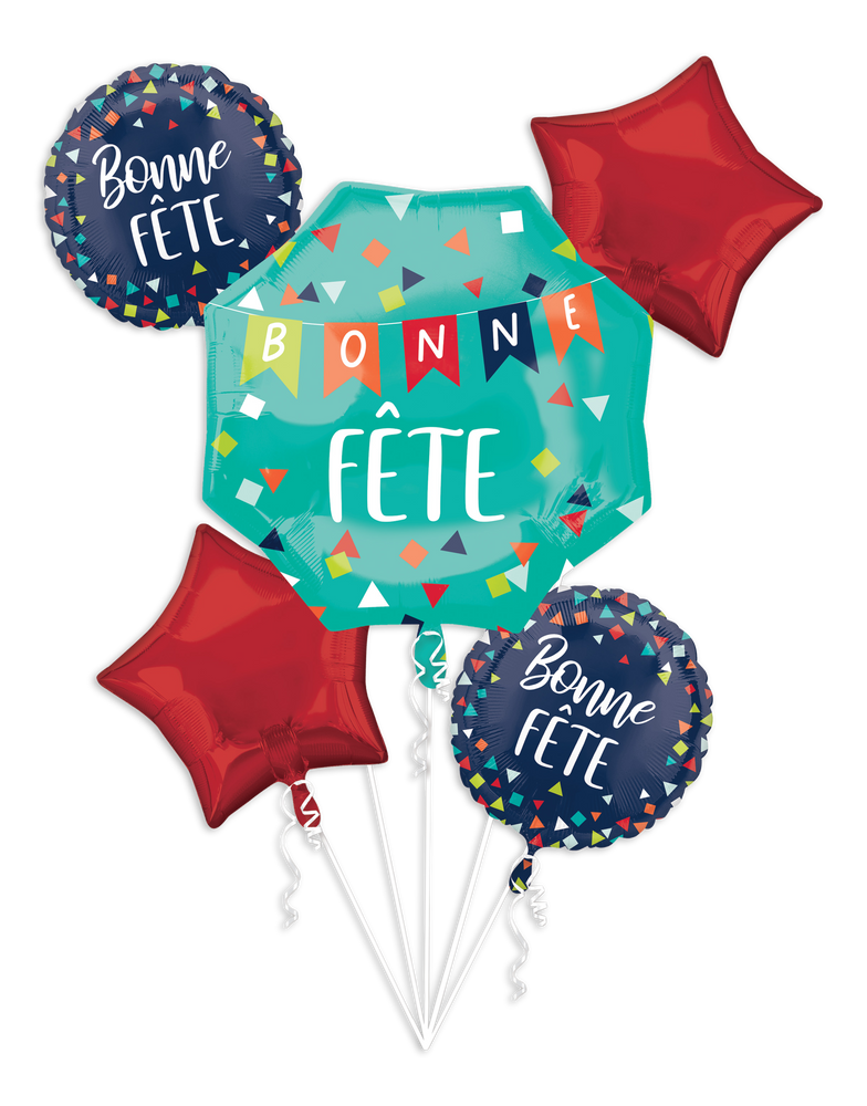 Bouquet de ballons en aluminium Reason to Celebrate, français Party City