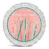 Ballon en aluminium standard, Bonne Fête, français Front_Flat