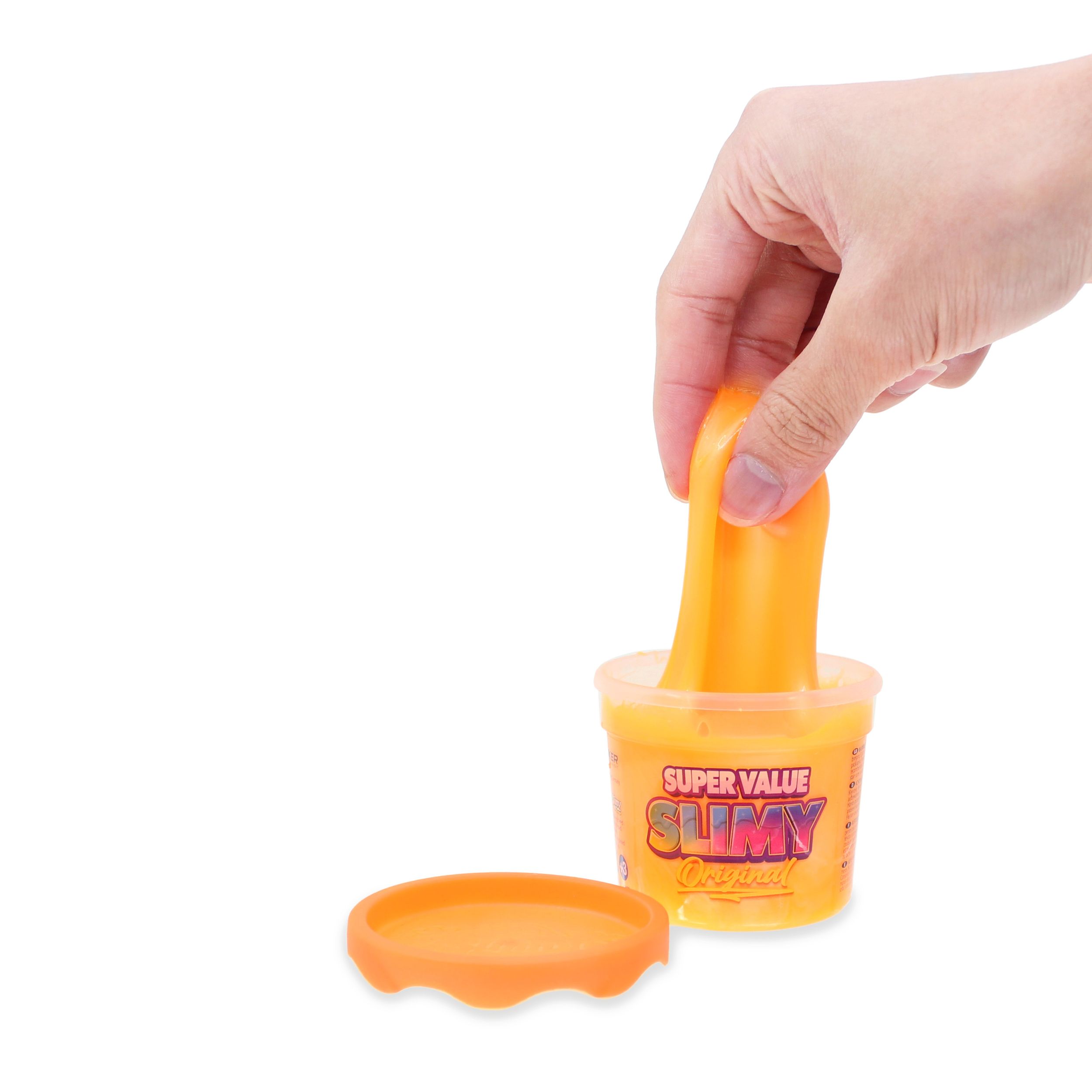 Super Value Slimy Slimes Single Can, Multi-Coloured, Ages 3+, for Arts & Crafts/Birthday Favour Front_Elevated