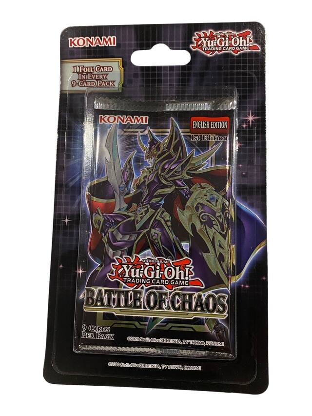 Yu-Gi-Oh Assorted Series Blister Pack #2 Cards, Multi-Coloured, 5-pk, for Birthday/Party Favour, Yu-Gi-Oh Trading Cards Front_Flat