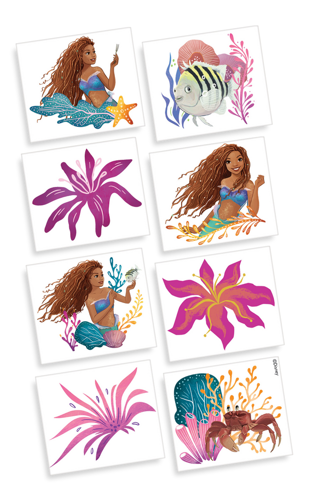 Disney The Little Mermaid Party Favour Temporary Tattoo | Party City