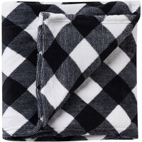 Black & White Buffalo Plaid Blanket Composite_or_Mixed