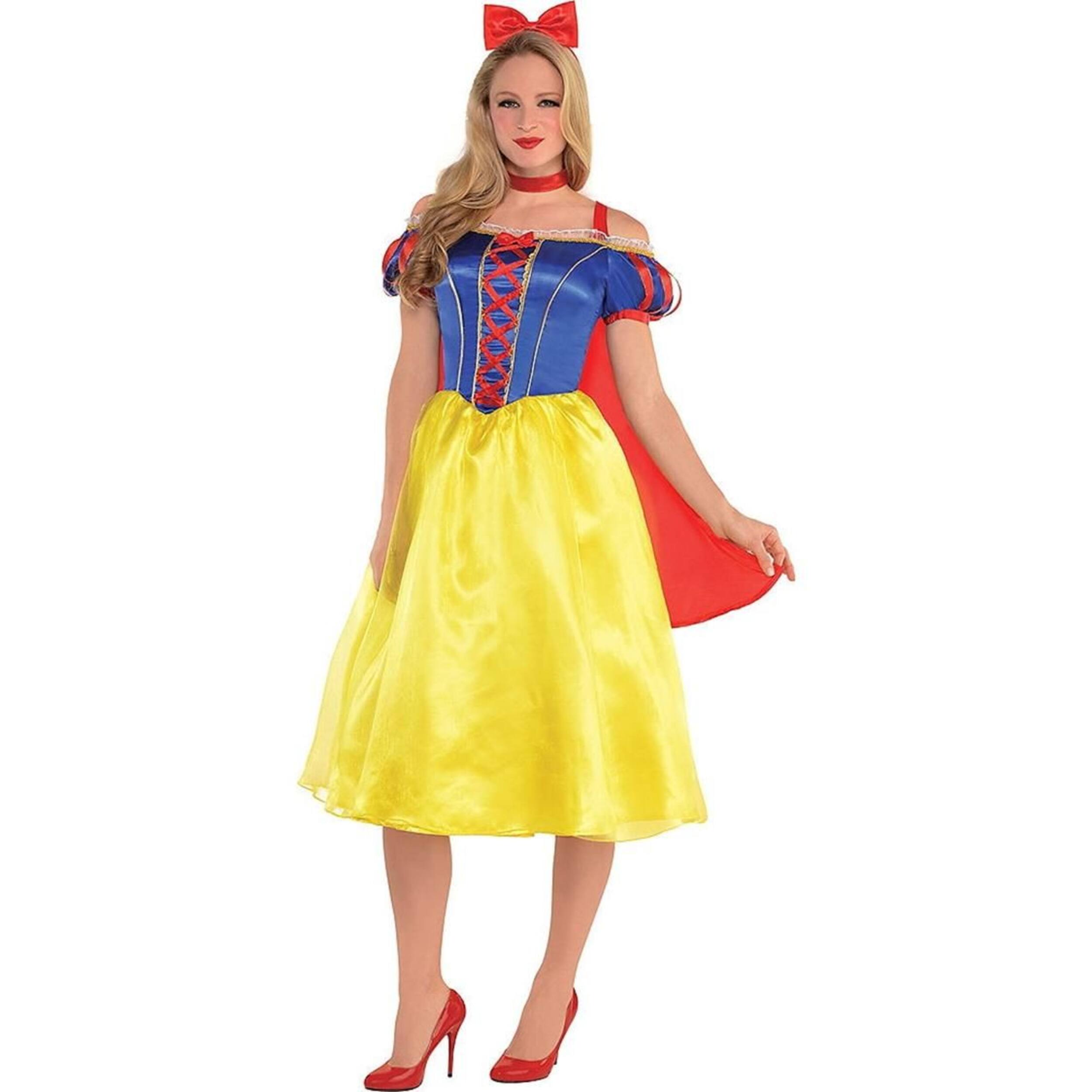 Women's Disney Snow White Blue/Yellow Princess Dress with Headband ...