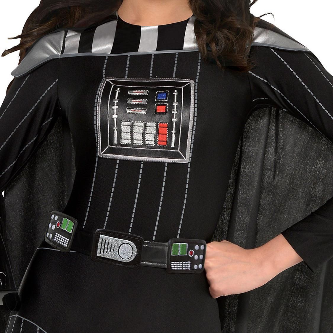 Women's Disney Star Wars Darth Vader Black Jumpsuit Halloween Costume, Assorted Sizes CloseUp