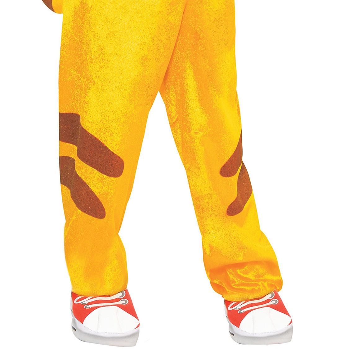 Kids' Daniel Tiger Yellow/Red Jumpsuit with Hood & Gloves Halloween Costume, Assorted Sizes CloseUp
