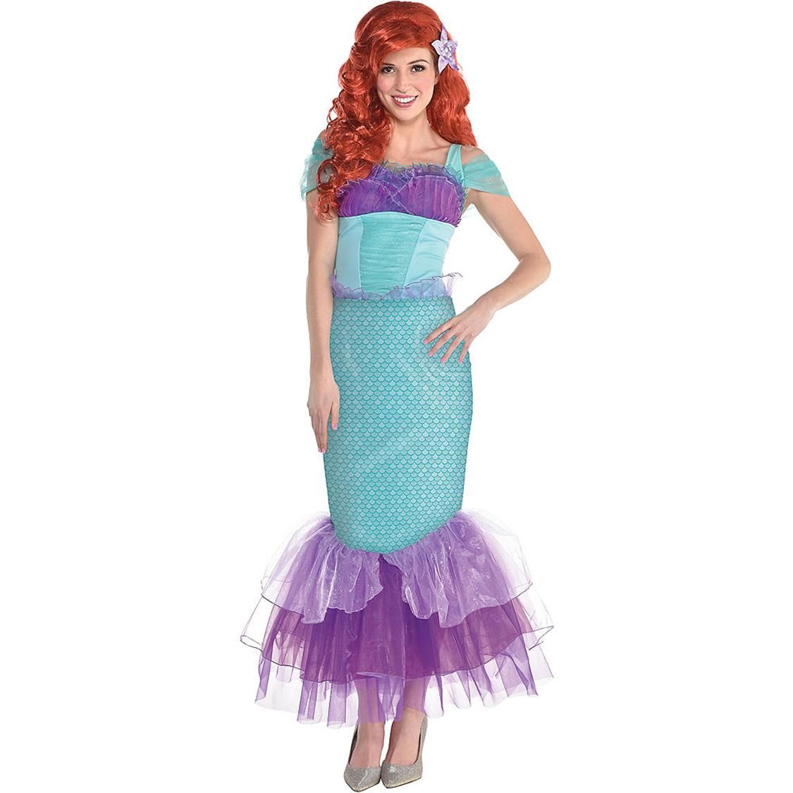 HEYOUTH Déguisement Sirène Filles, Robe Ariel Petite Sirene, Costume Halloween Anniversaire Carnaval Cosplay