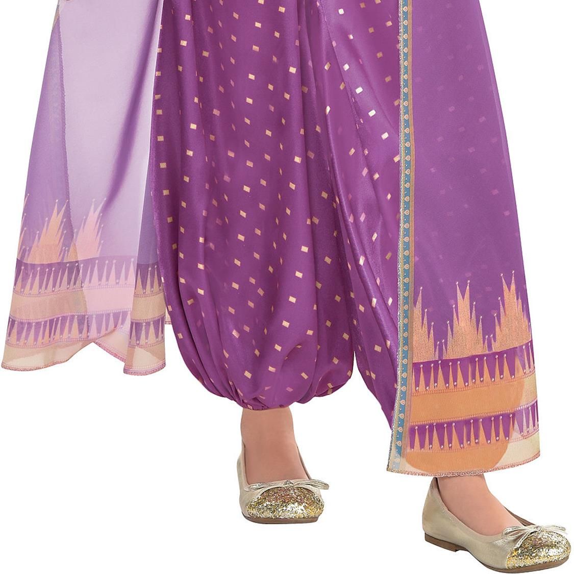 Kids' Disney Aladdin Princess Jasmine Purple Jumpsuit Halloween Costume ...