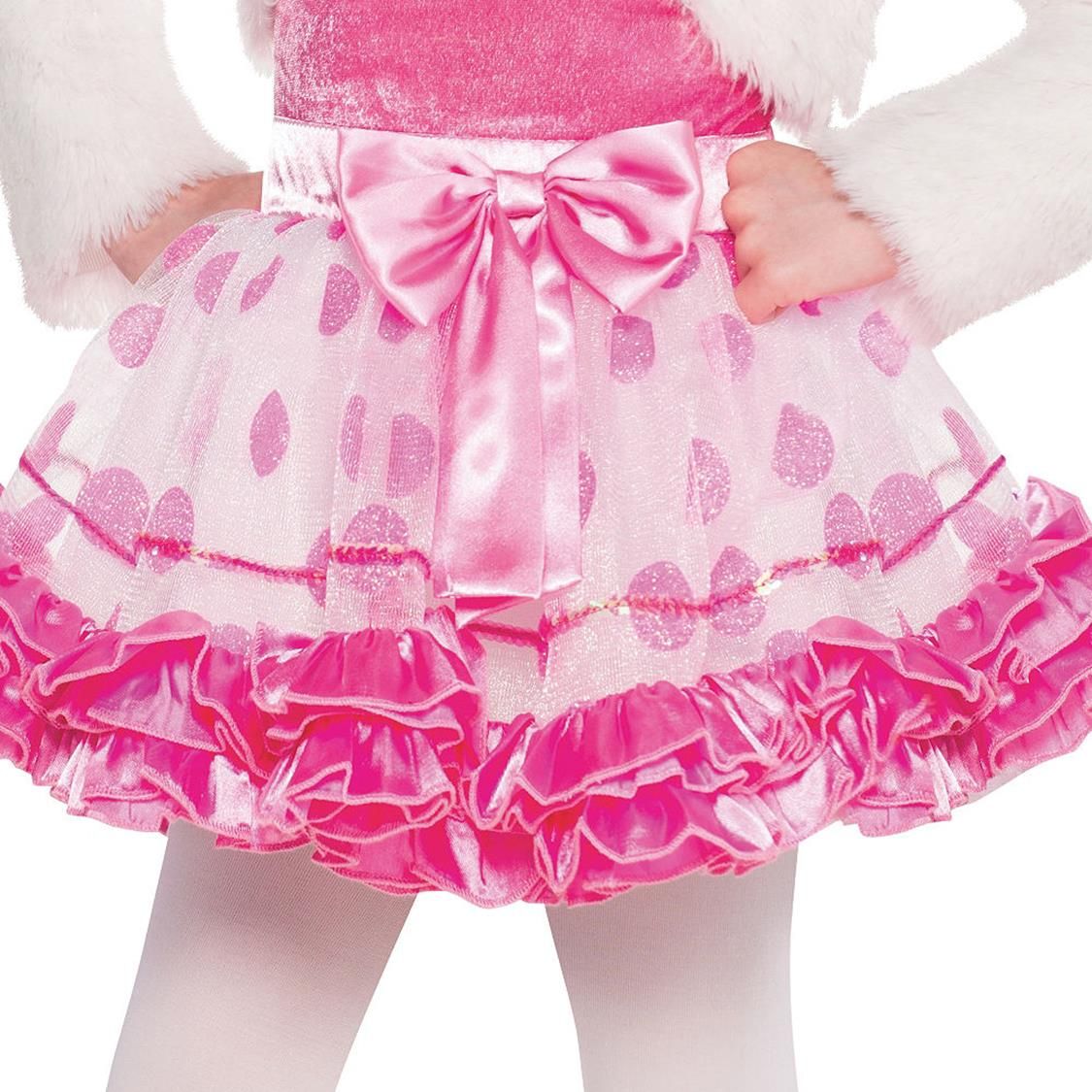 Kids' Bunny White/Pink Dress with Headband & Leg Warmers Halloween Costume, Assorted Sizes CloseUp