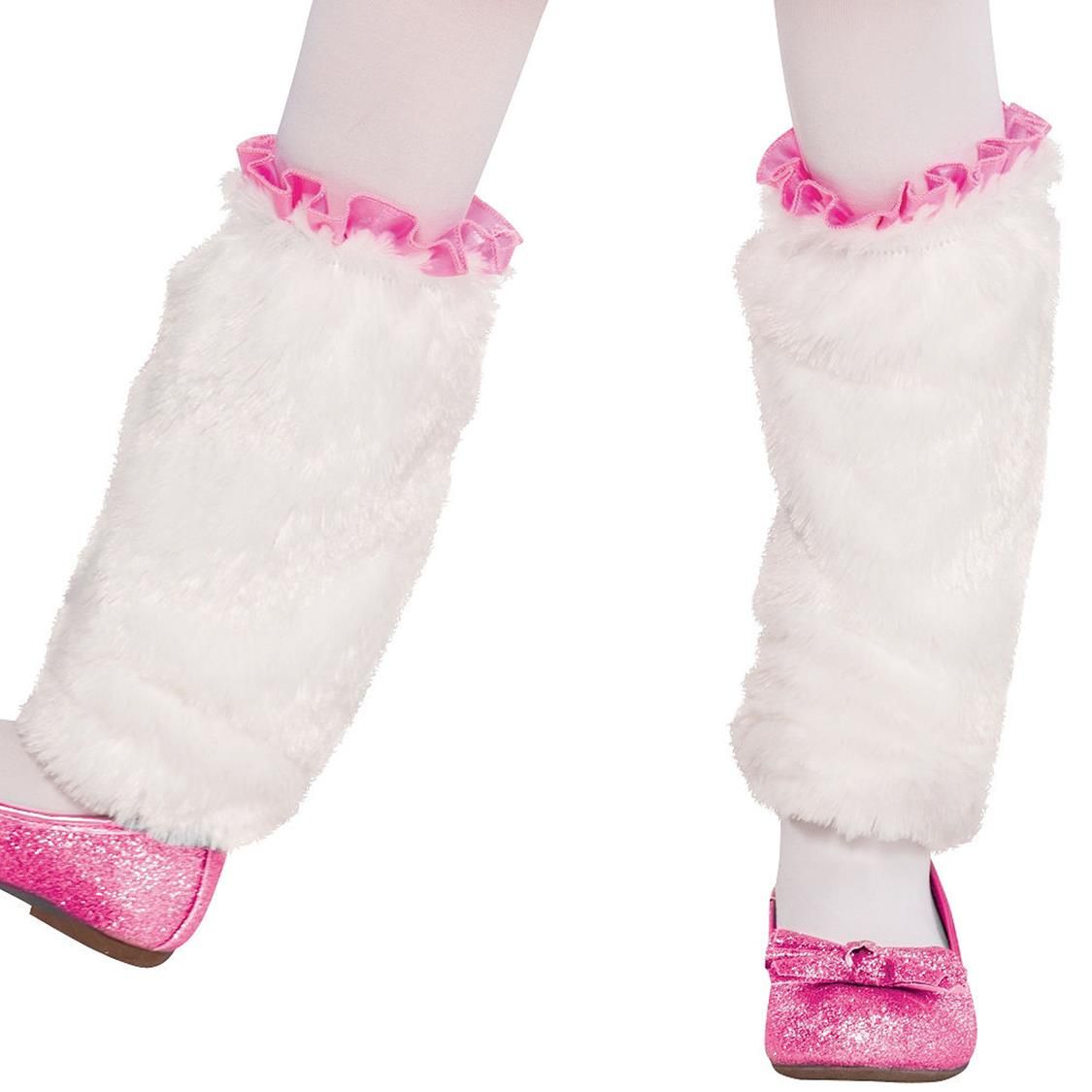 Kids' Bunny White/Pink Dress with Headband & Leg Warmers Halloween Costume, Assorted Sizes CloseUp