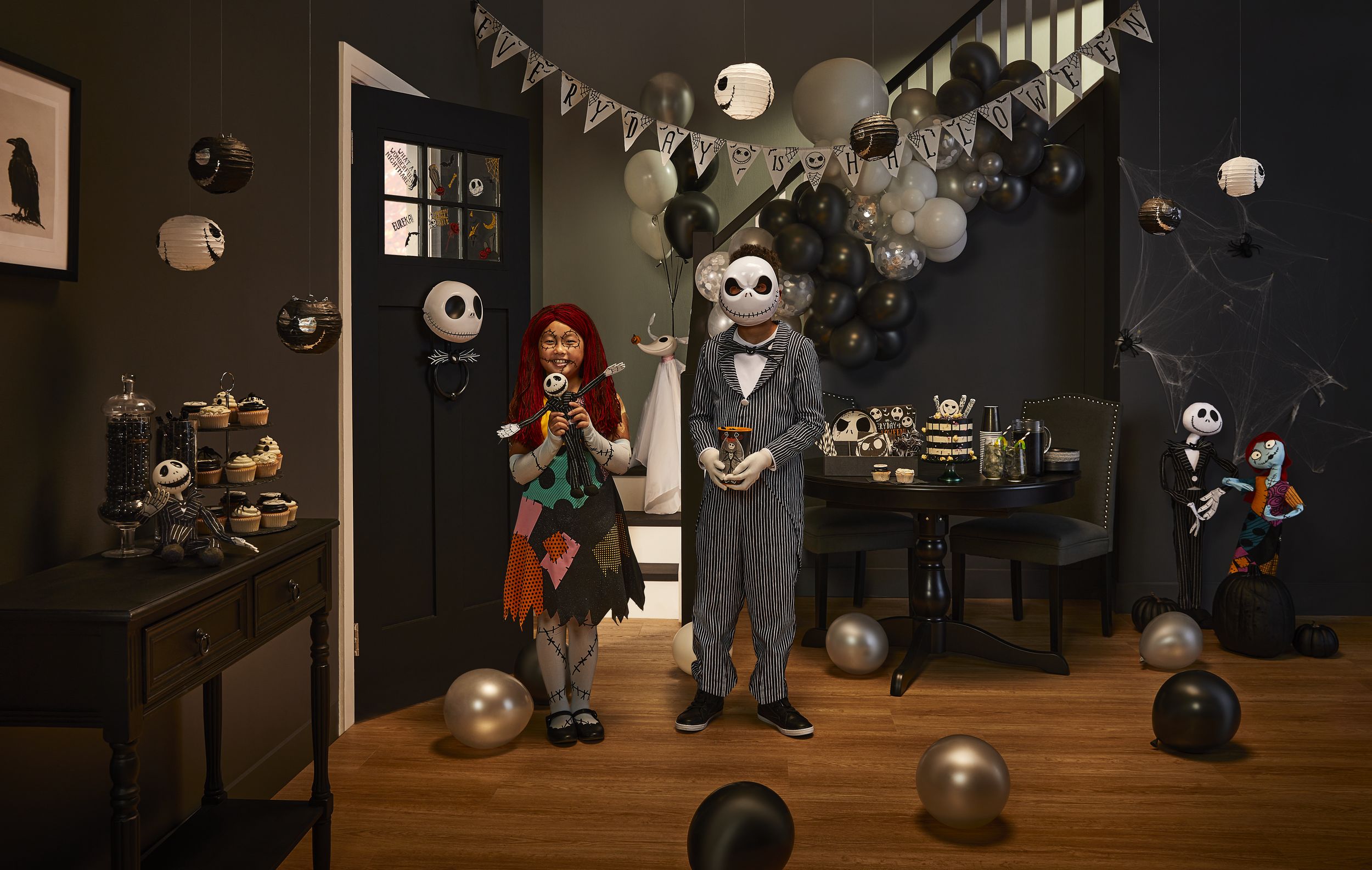 Masque Jack Skellington Pour Enfants - Halloween, Noël, Cosplay, Plastique Avec Rembourrage Confortable