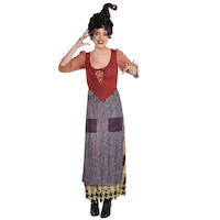 Costume Disney Abracadabra Mary Sanderson, femmes, robe rouge/violet, tailles variées