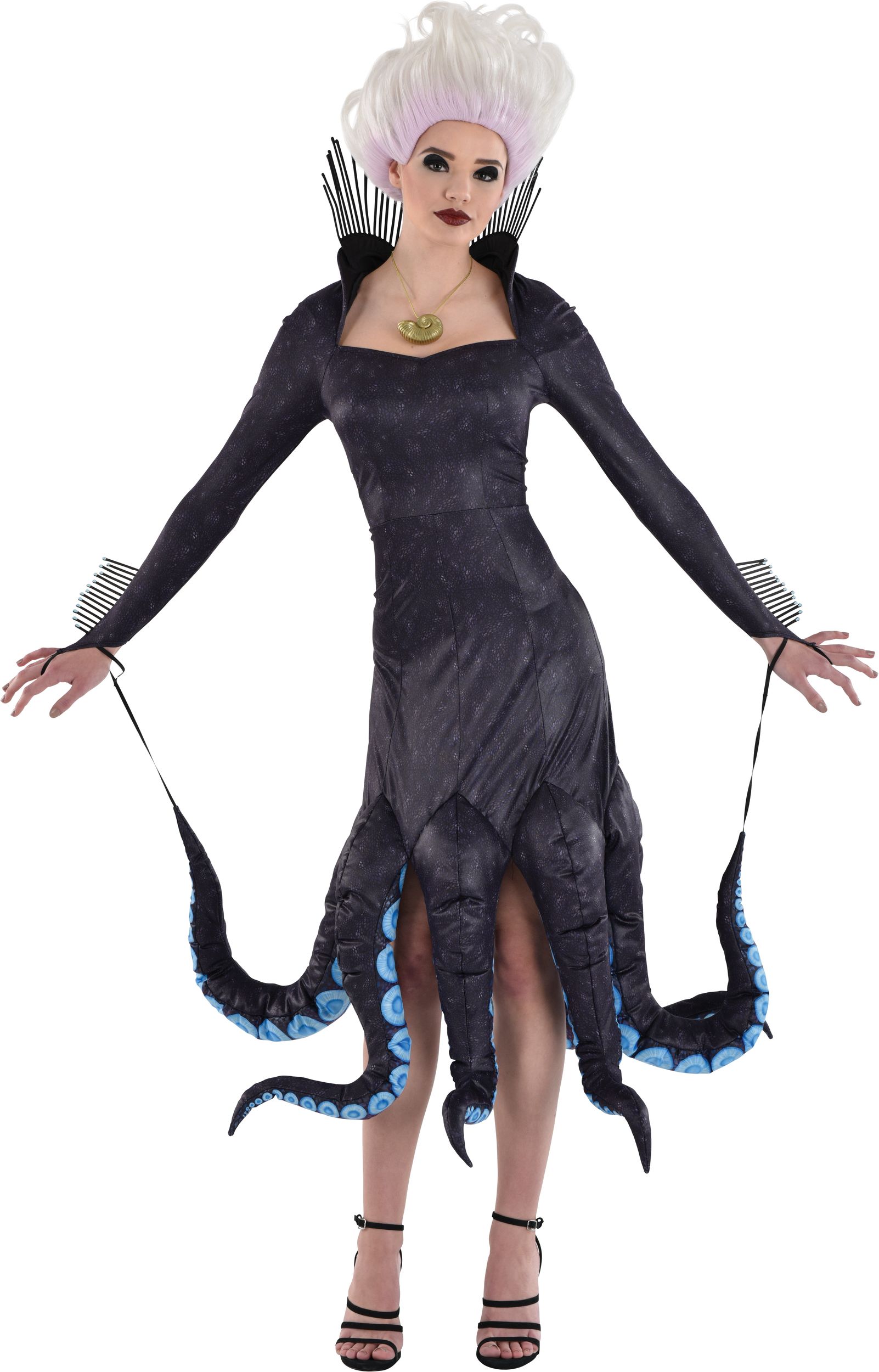 Costume d'Halloween festonné d'Ursula Disney La petite sirène pour femmes,  plus d'options offertes