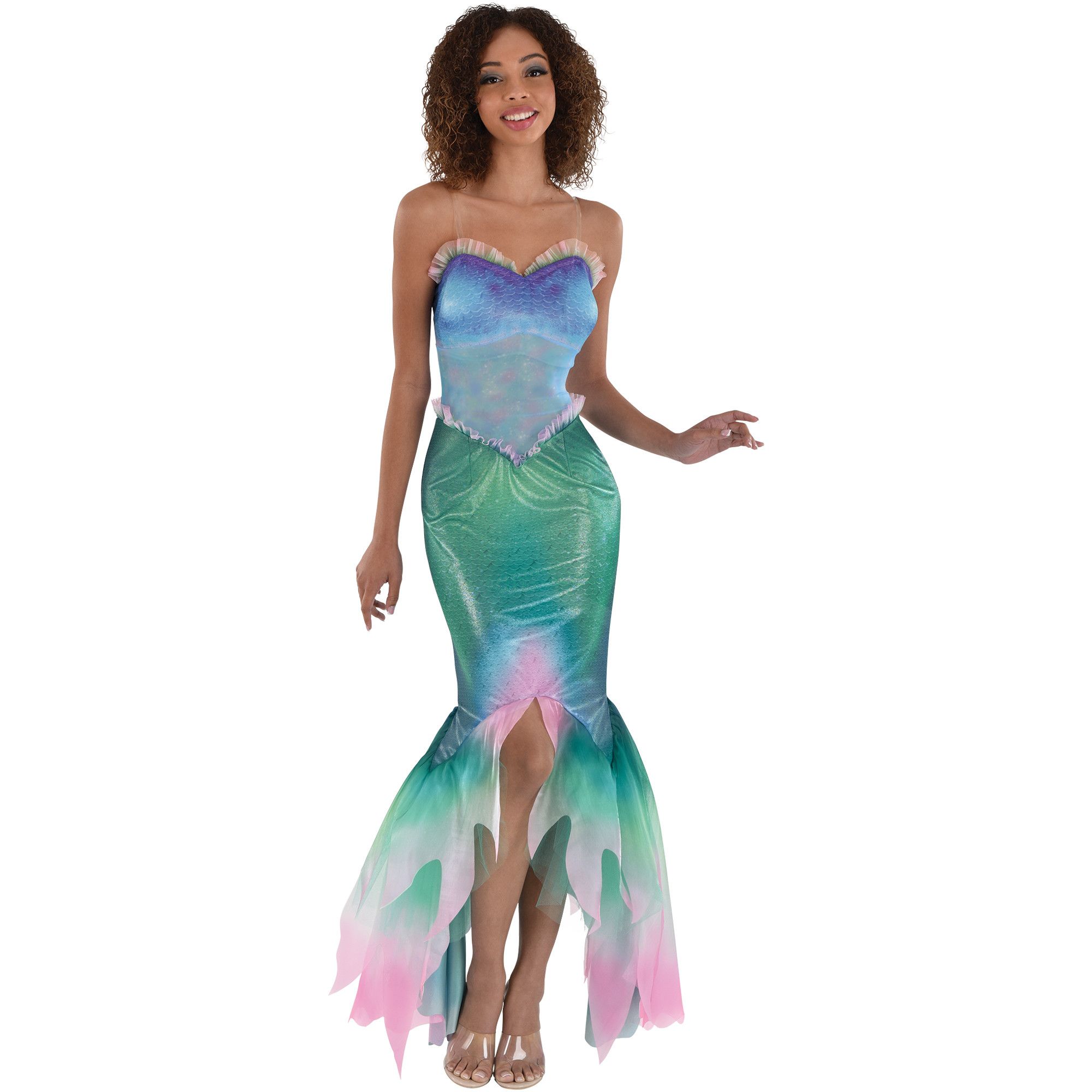 Women's Disney The Little Mermaid Ariel Green/Blue Princess Dress Halloween  Costume, Assorted Sizes
