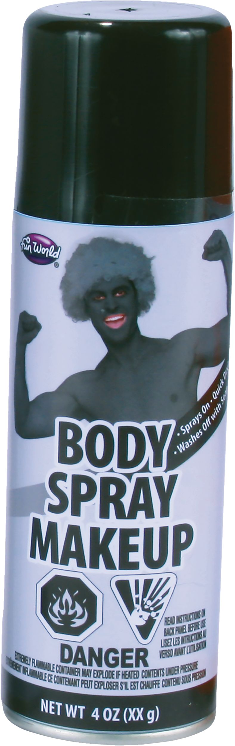 Body Spray Paint 4oz - Black - Party Time, Inc.