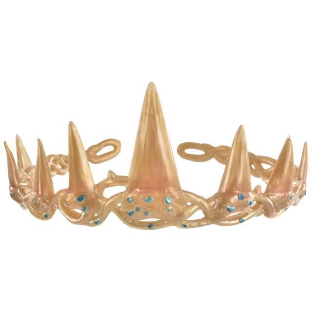 Disney The Little Mermaid King Triton Father Crown Tiara, Gold, One Size, Wearable Costume Accessory for Halloween Front_Elevated