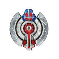 Transformers Optimus Prime Shield Toy Weapon, Red/Silver, 12.5-in, Wearable Costume Accessory for Halloween Front_Flat