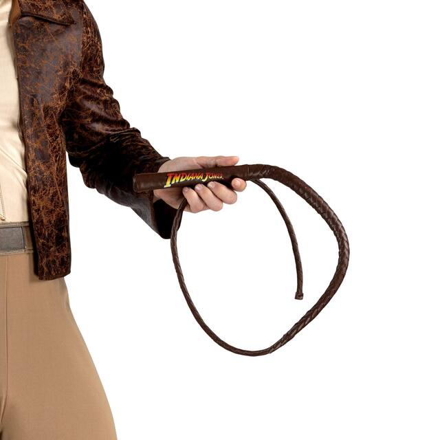 Indiana Jones Replica Cosplay Halloween Prop Whip Front_Flat