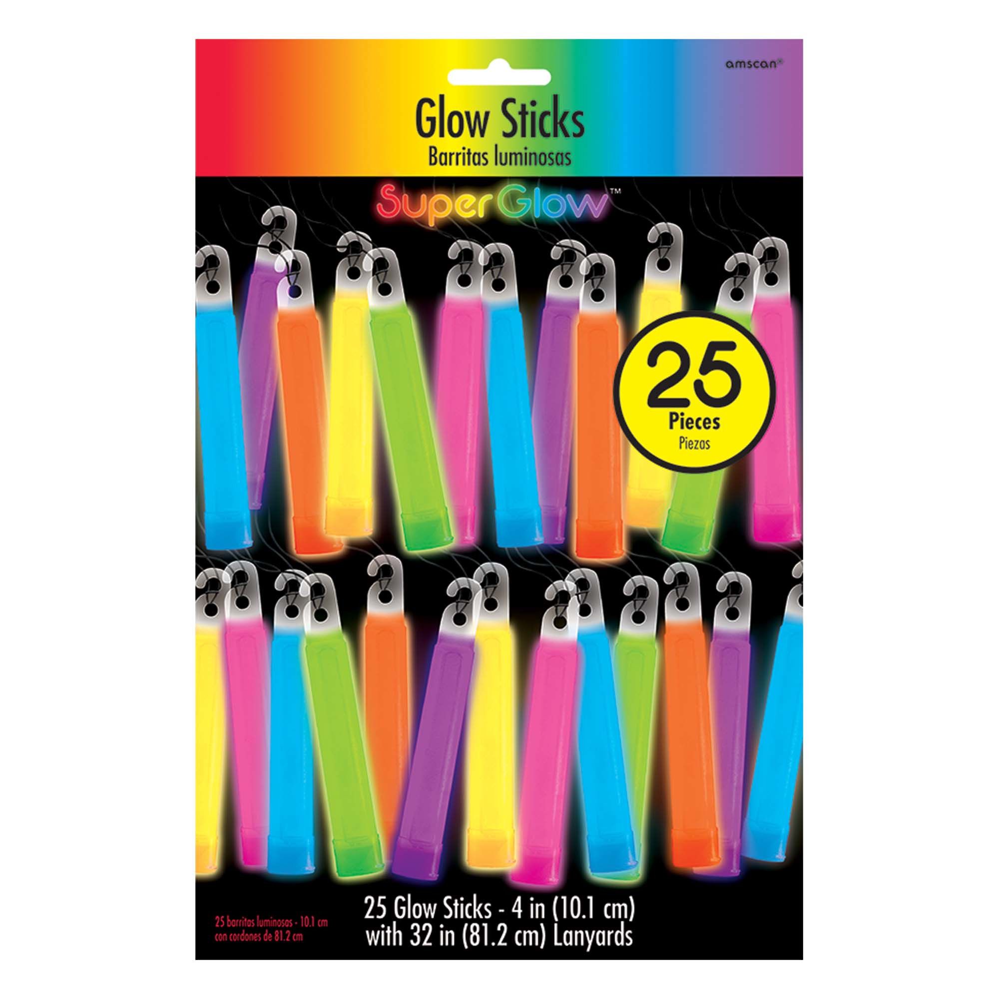Multicoloured Glow Stick Necklaces, 25-pk Front_Flat