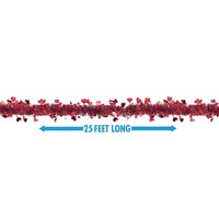 Red Heart Tinsel Garland Front_Flat
