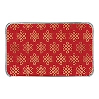 Lunar New Year Small Foil Pans and Lids, 6-pk Overhead_Flat