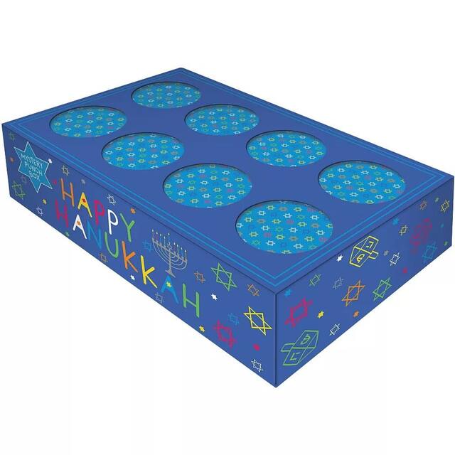 Hanukkah Mystery Punch Box Front_Three_Fourths_Angled_Left