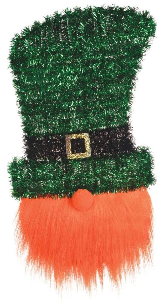 Décoration de farfadet étincelant de la Saint-Patrick de luxe Front_Flat