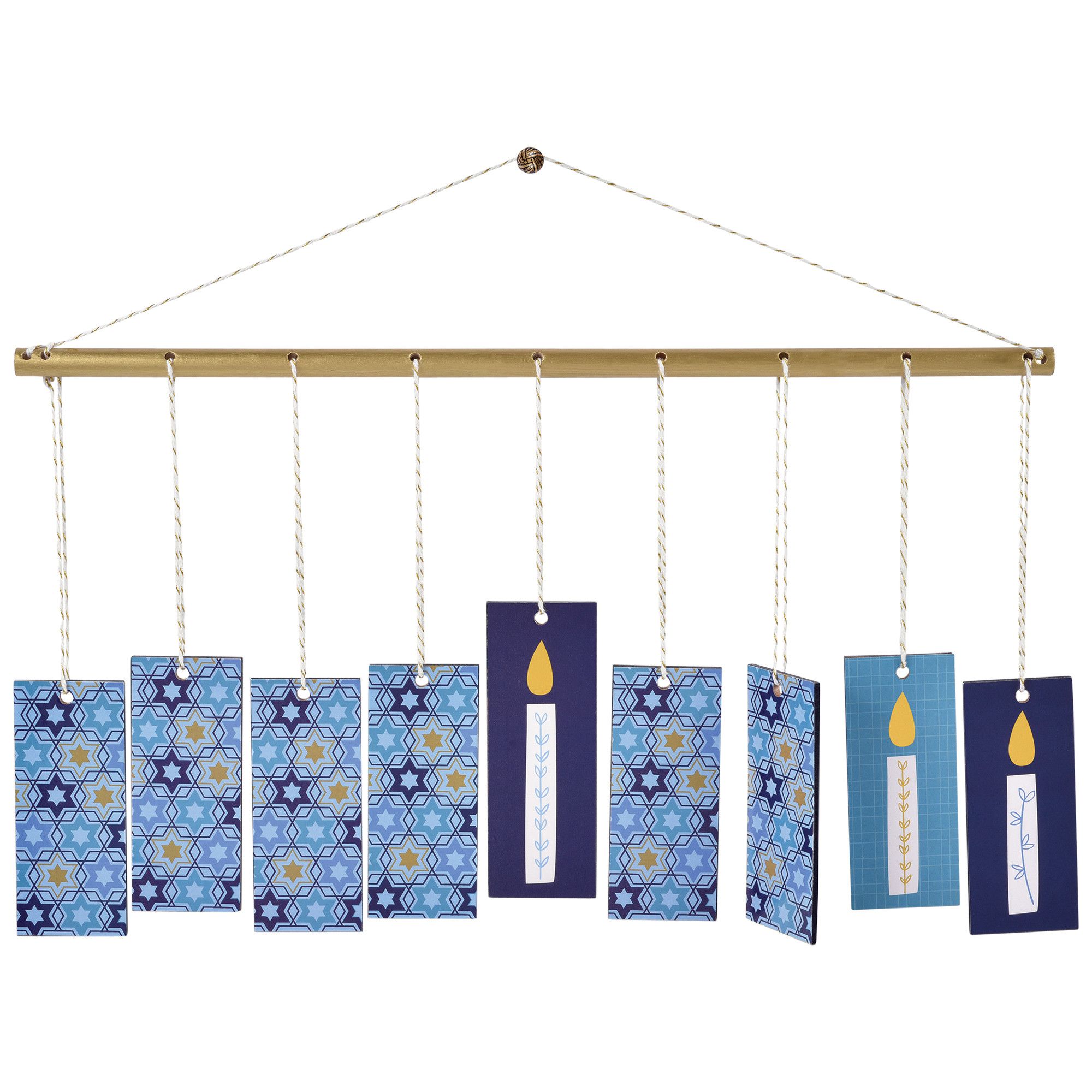 Hanukkah Hanging Decor Menorah Front_Flat