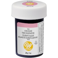 Wilton Edible Icing Food Colouring, Pink, 1-oz, for Baking/Customizing Colours Front_Elevated