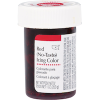 Wilton Edible Icing Food Colouring, Red, 1-oz, for Baking/Customizing Colours Front_Elevated