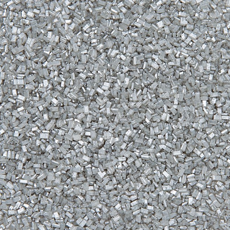Wilton Edible Decorative Sugar Sprinkles, Silver, 5.2-oz, for Baking/Cake Decoration CloseUp