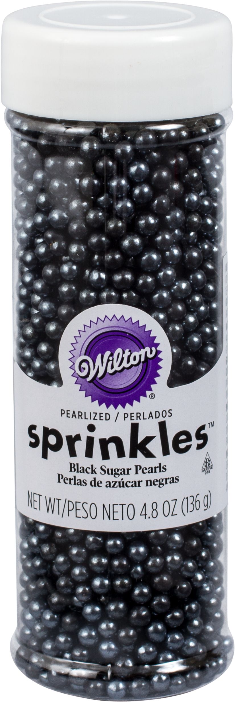 Wilton Black Sugar Pearl-Shaped Sprinkles, 4.8-oz Front_Elevated
