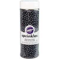 Wilton Black Sugar Pearl-Shaped Sprinkles, 4.8-oz Front_Elevated