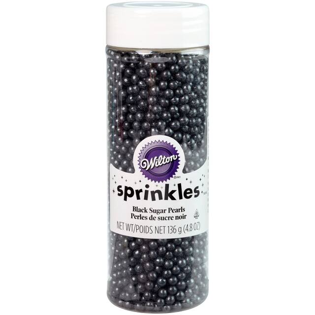 Wilton Black Sugar Pearl-Shaped Sprinkles, 4.8-oz Front_Elevated