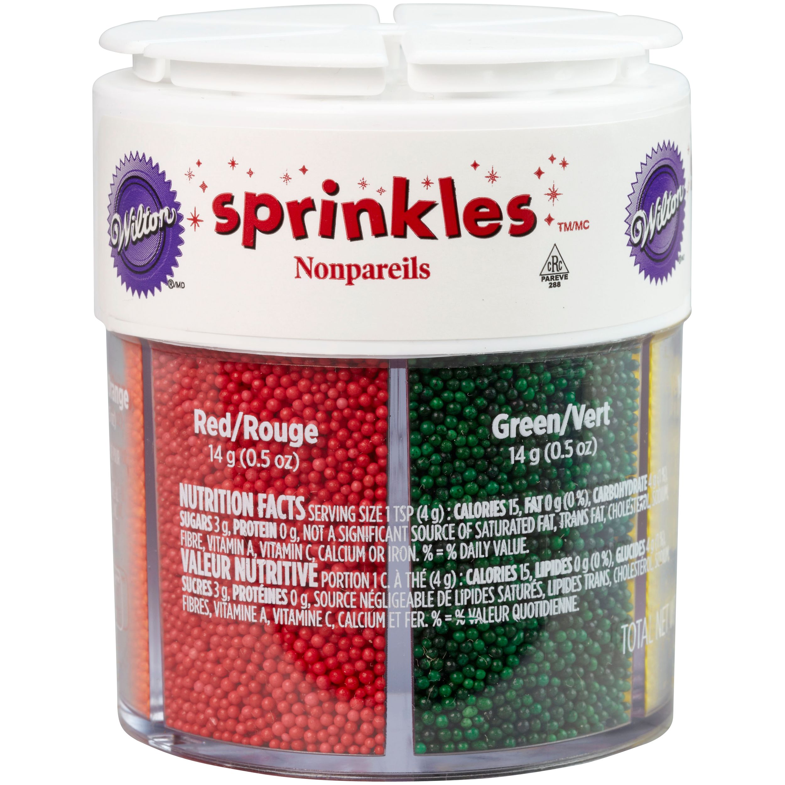 Nonpareil 6-Cell Sprinkles Front_Elevated