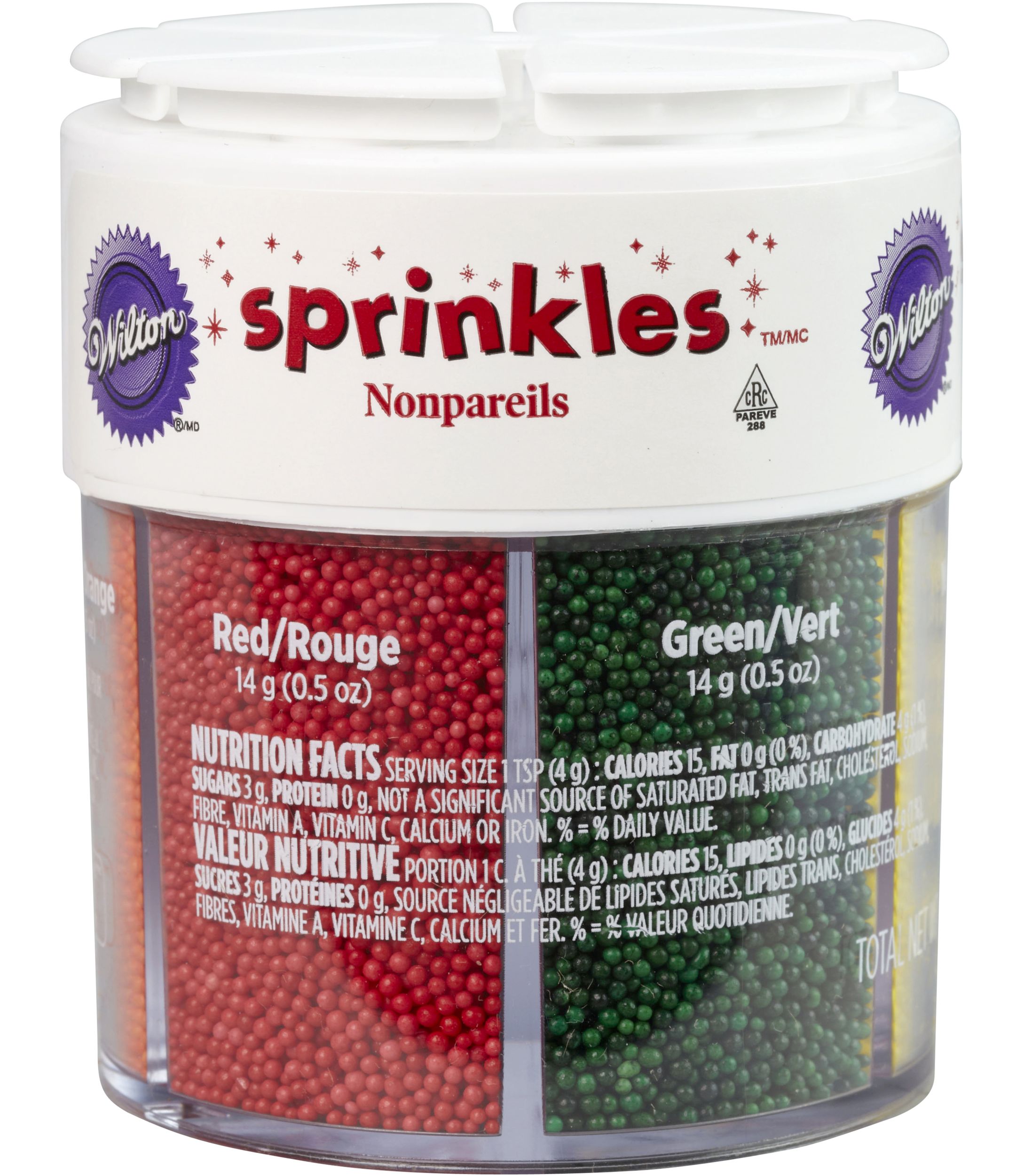 Nonpareil 6-Cell Sprinkles Front_Elevated