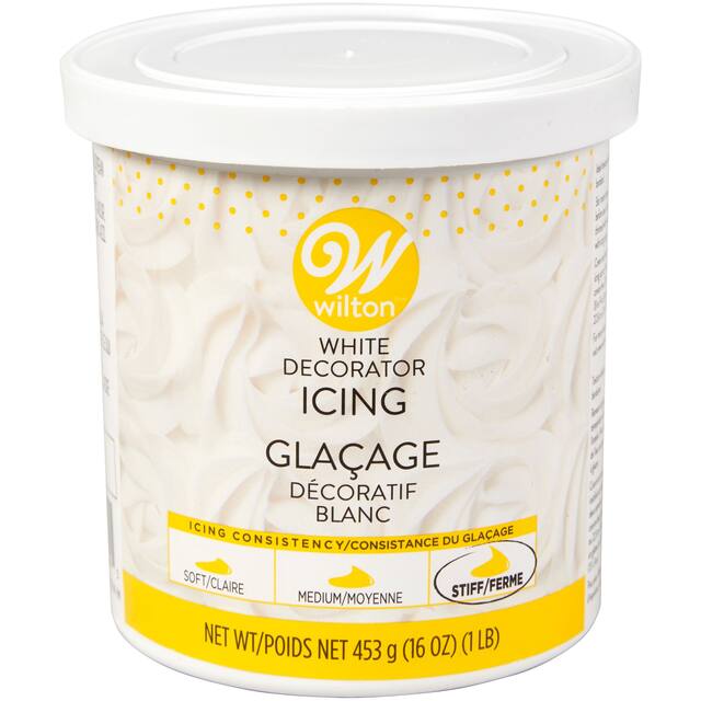 Wilton White Stiff Icing, 1-lb Front_Elevated