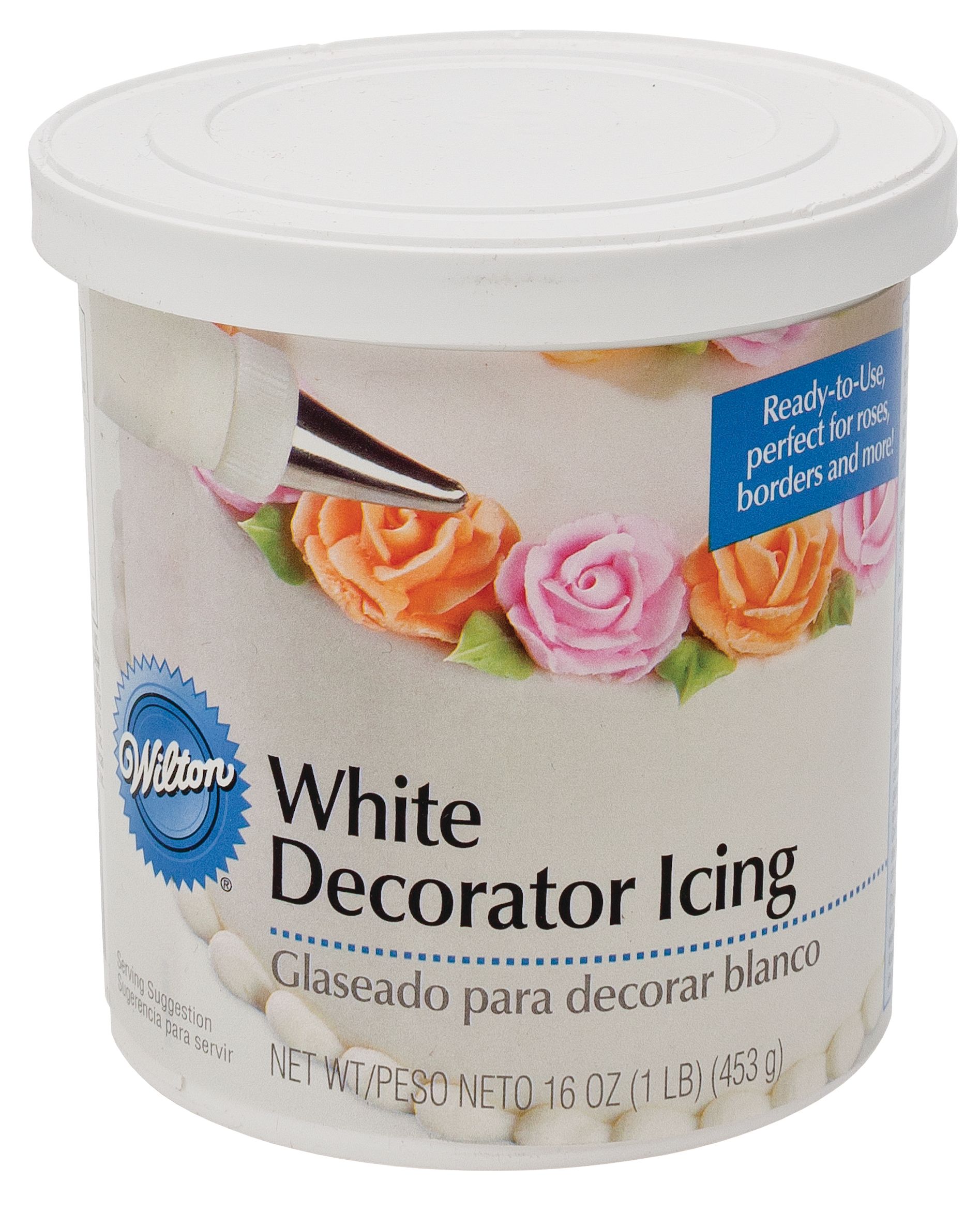 Wilton White Stiff Icing, 1-lb Front_Elevated