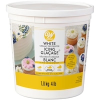 Wilton Edible Decoratoring Icing Tub, White, 4lb, for Baking/Cake Decoration Front_Elevated