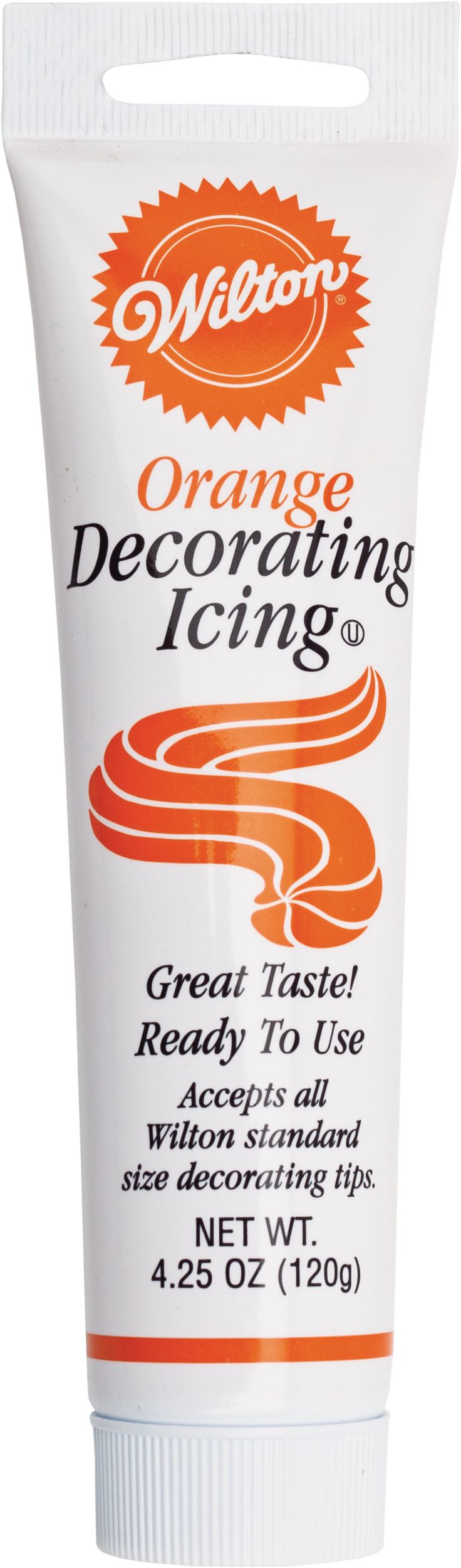 Wilton Orange Icing Tube, 4.3-oz Front_Flat