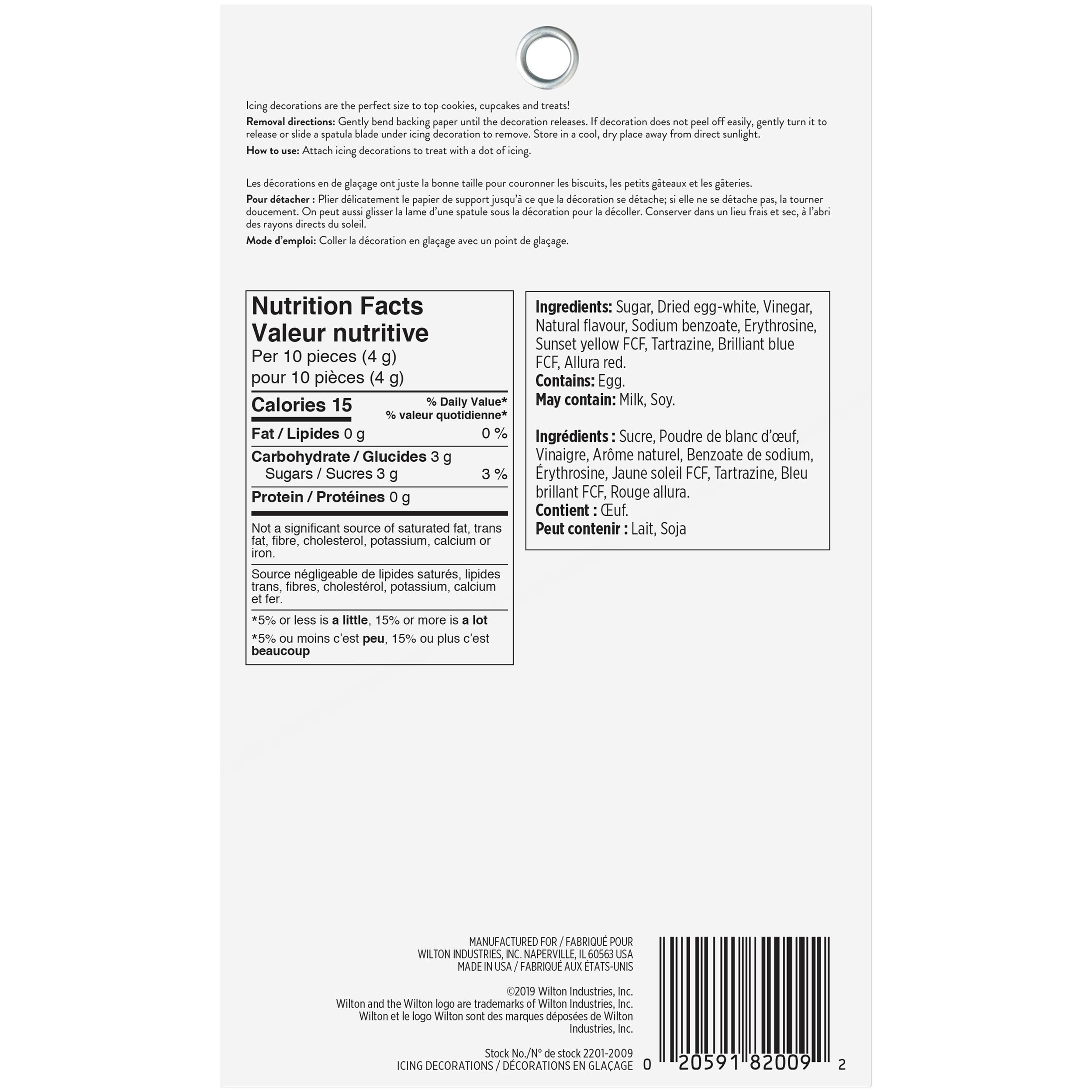 Wilton Edible Letter & Number Icing Decoration Sprinkles, Multi-Coloured, 0.95-oz, 70-pk, for Cake Decoration Sprinkles Back_Flat