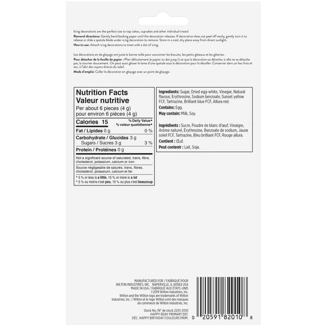 Wilton Happy Birthday Icing Decorations Party City