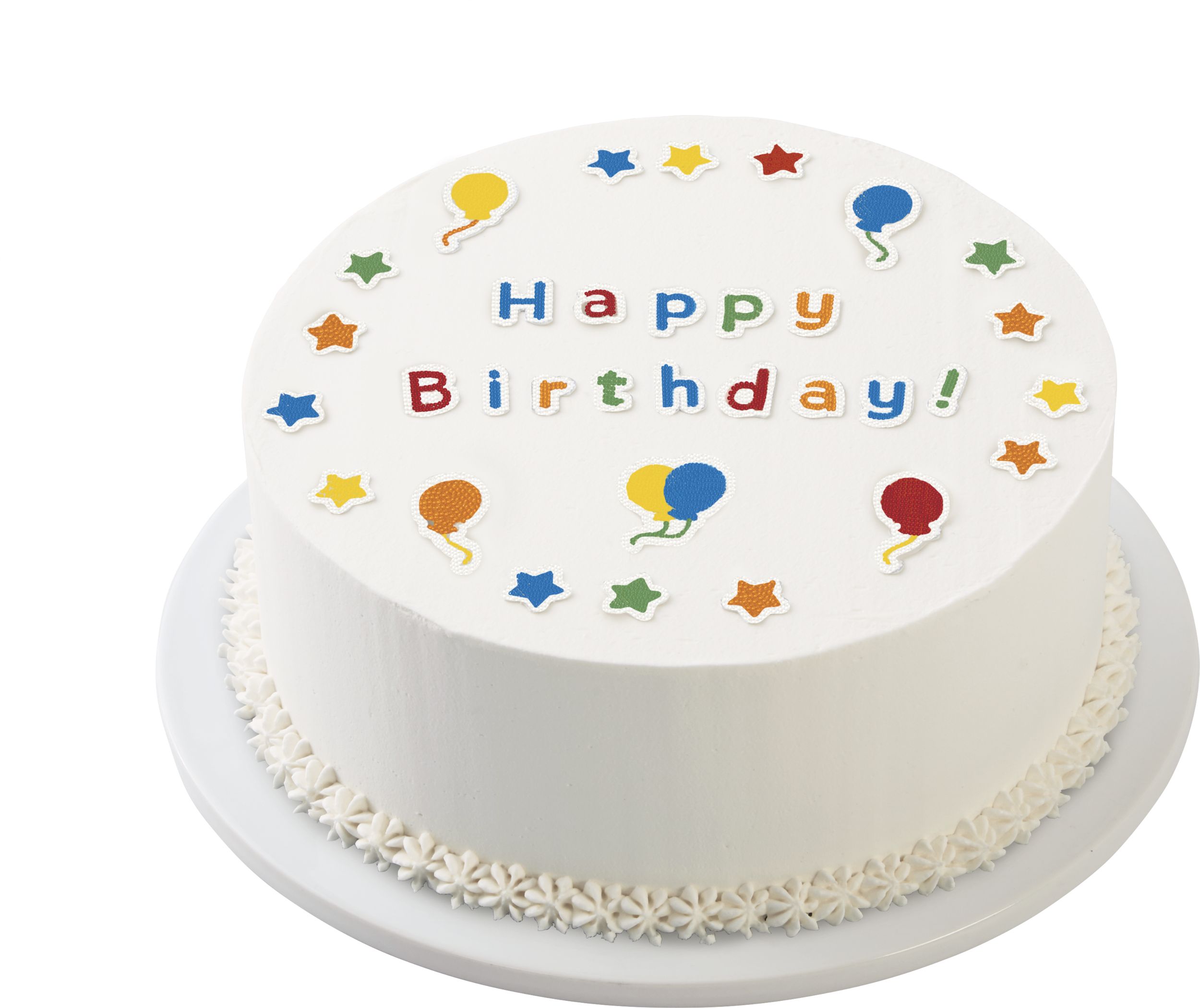 Vermicelles décoratifs de glaçage lettre comestibles Happy Birthday Wilton, multicolore, 0,85 oz, paq. 33, pour cuisson/décoration de gâteau Overhead_Plunge
