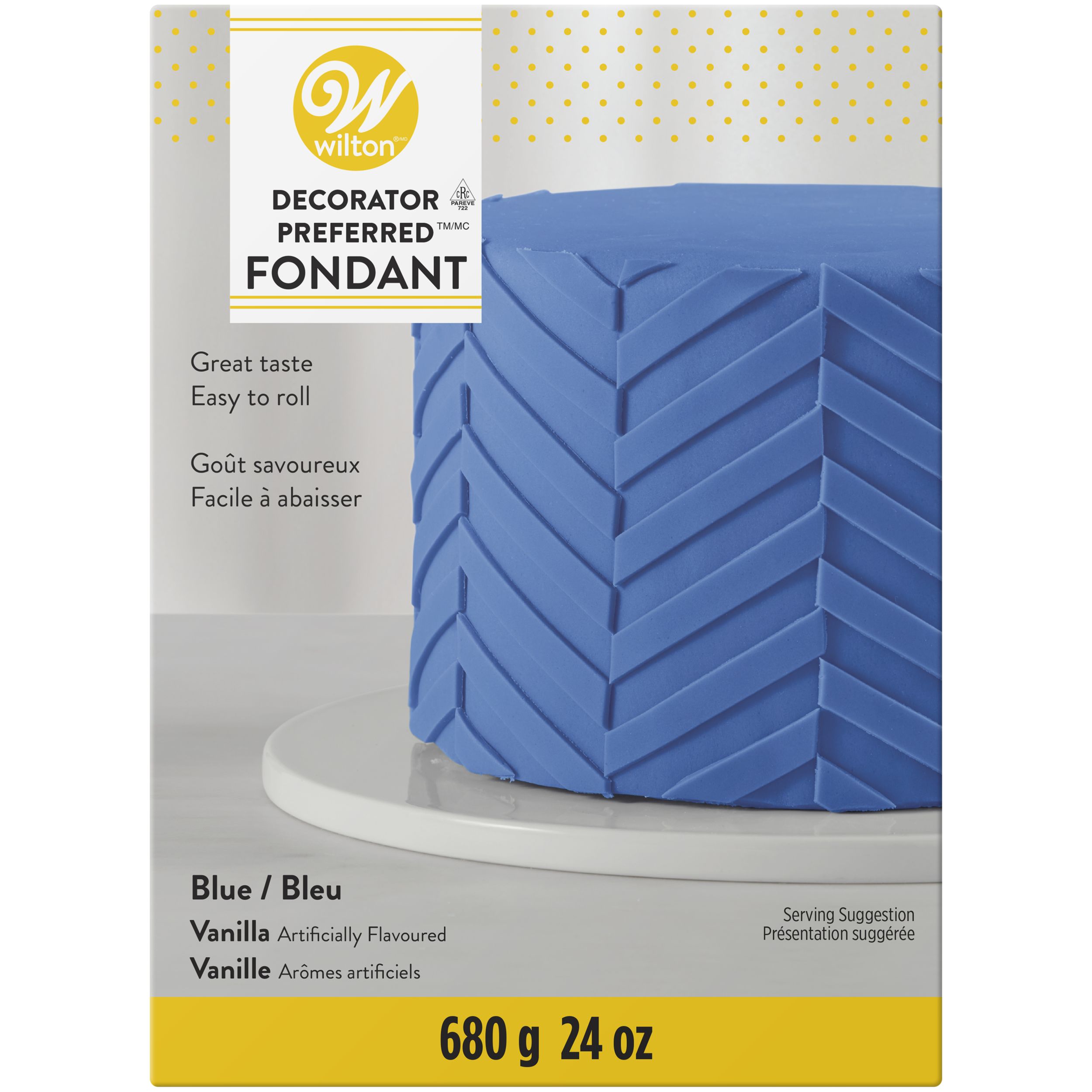 Wilton Decorator Preferred Blue Fondant Icing Front_Flat