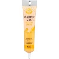 Wilton Sparkle Edible Decorating Non Drying Gel, Yellow, 3.5-oz, for Baking Cookies/Cupcakes/Donuts Front_Flat