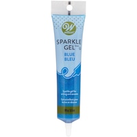 Gel décoratif scintillant qui ne sèche pas Wilton, bleu, 3,5 oz, pour la cuisson de biscuits/petits gâteaux/beignes Front_Flat