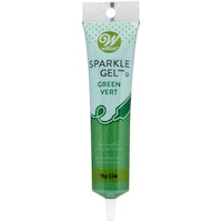Wilton Sparkle Edible Decorating Non Drying Gel, Green, 3.5-oz, for Baking Cookies/Cupcakes/Donuts