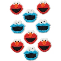 Elmo Icing Decorations, 9-pk Overhead_Flat